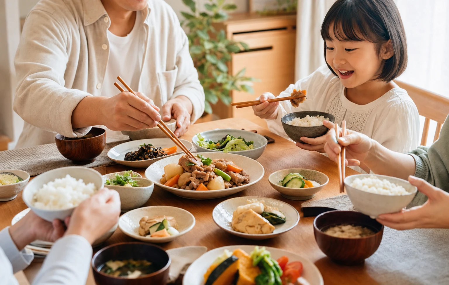 家族の食卓のイメージ