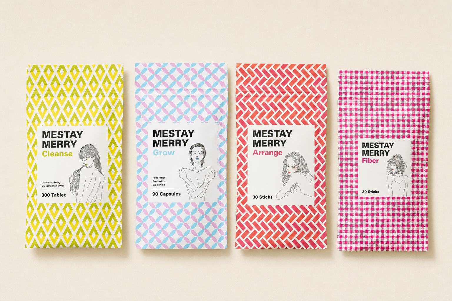 MESTAY MERRY 4 つの SKU パッケージ